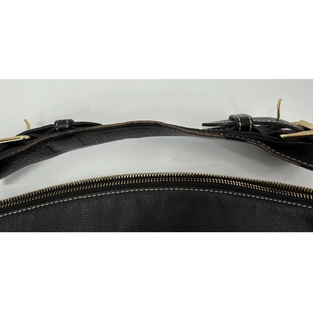 Dooney & Bourke Dillen Pebble Leather Pocket Sac, Hobo Style, Black